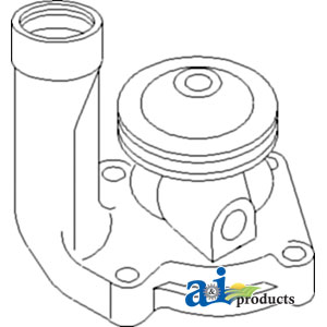 UJD20525    Water Pump---Replaces F2244R 